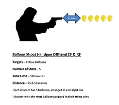 Balloon Shoot Offhand Pistol
